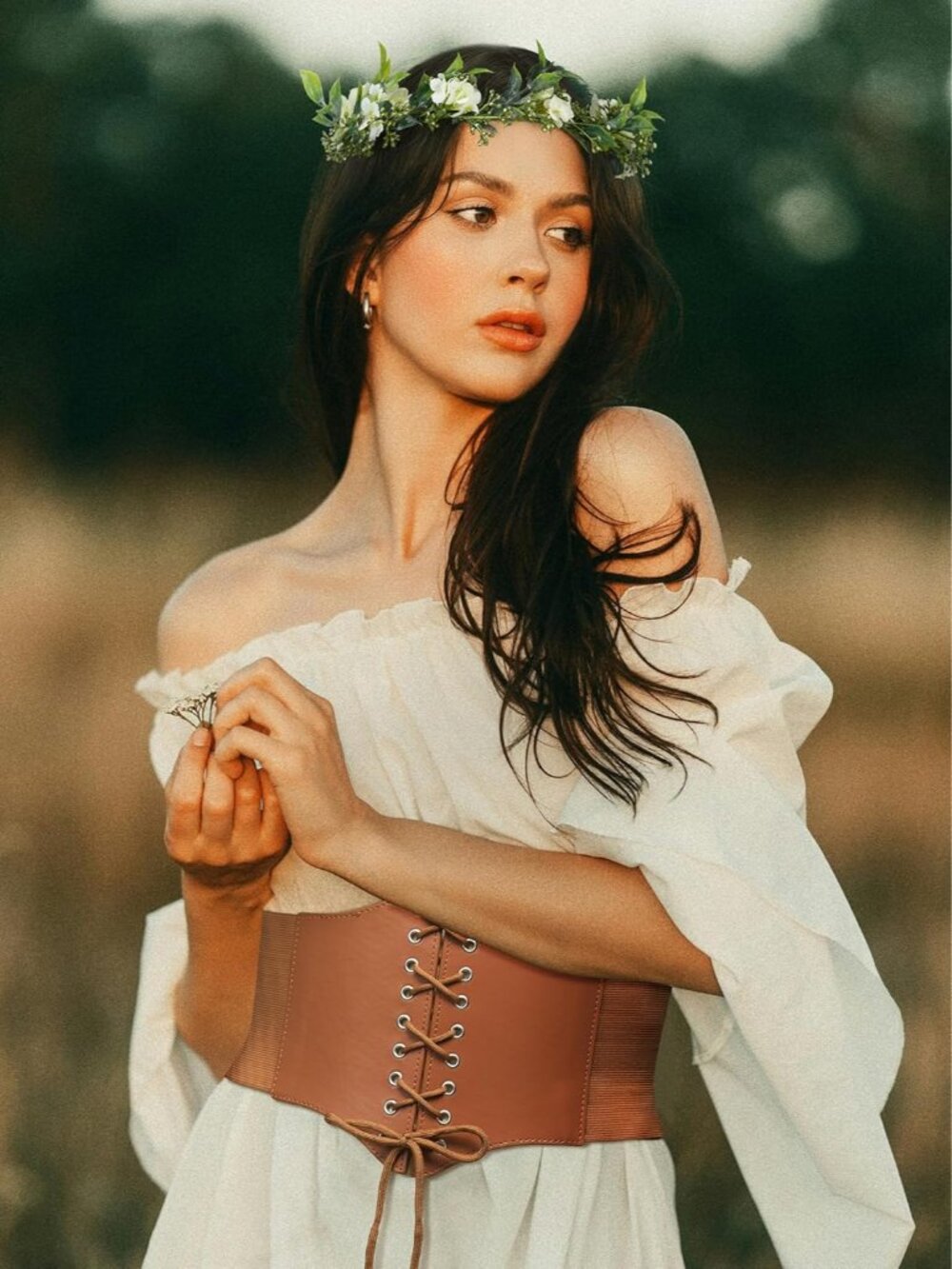 Renaissance Accessories,Lace-up Pirate Cinch Corset Belt for Women,Medieval Unde - Picture 2 of 6